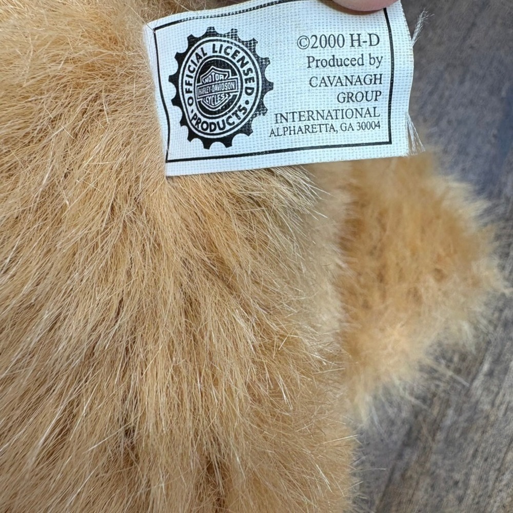Vintage 2000 Harley Davidson Teddy Bear Motorcycles Plush Stuffed Animal - Picture 9 of 10